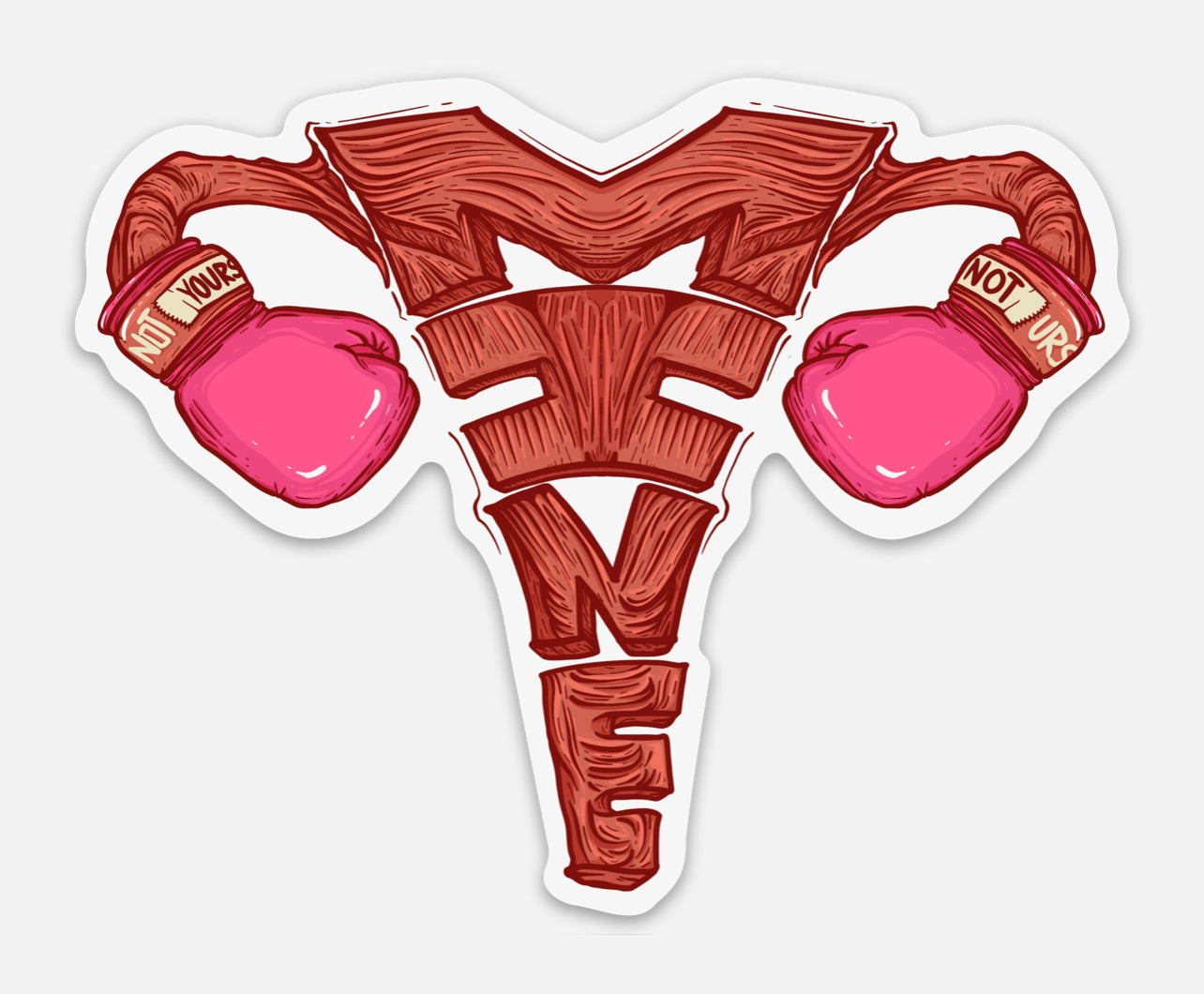 MINE Uterus Sticker